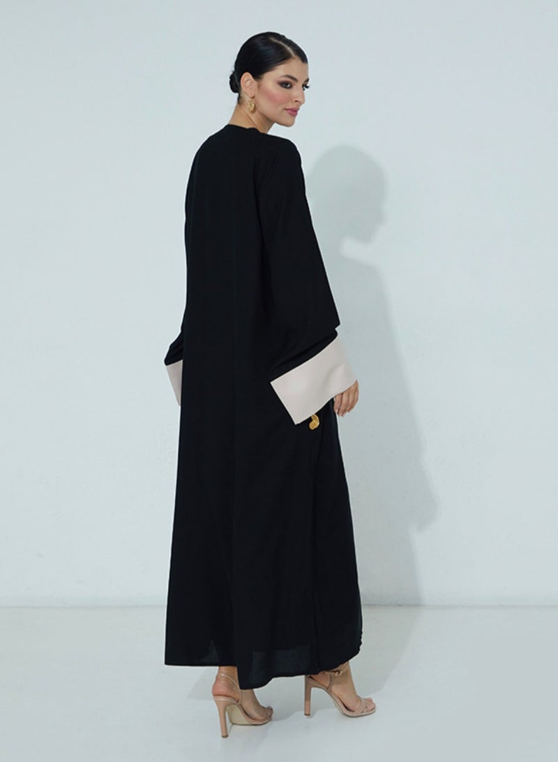 Rosette Abaya Black Flora  - Image 3