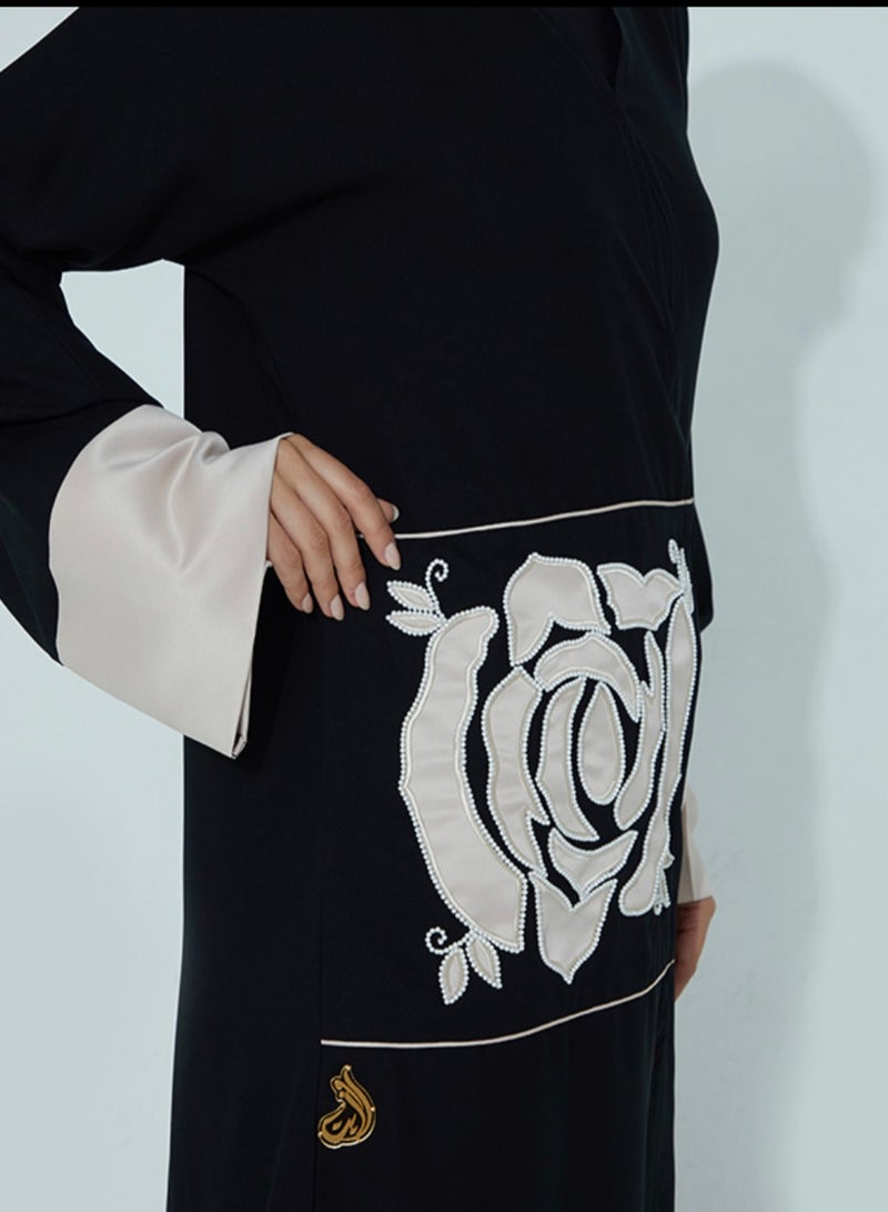 Rosette Abaya Black Flora  - Image 2