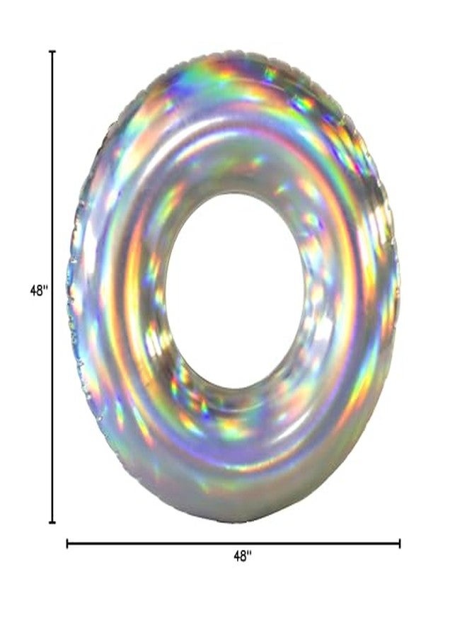 PoolCandy Jumbo Pool Tube, 42", Holographic - Image 5