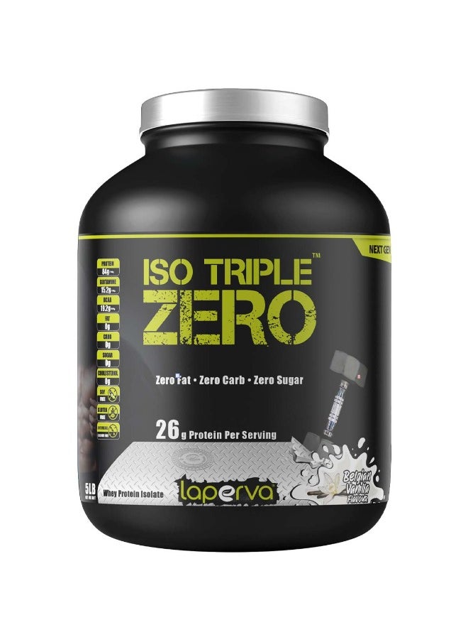 Laperva Laperva Iso Triple Zero Next Generation Whey Protein, Belgian Vanilla, 74 Servings - 2.26 Kg 