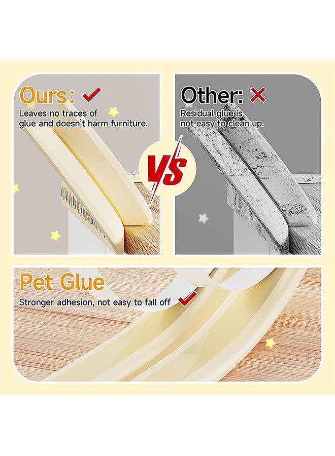 MXN 6.5ft Baby Proofing Edge & Corner Guard Protector Set, Edge Safety Bumpers, Baby Proofing Foam, Safety Furniture Bumper Protectors, Baby Proof Corners for Furniture Tables, 2M Edges & 10-piece Foam Corners - Image 5