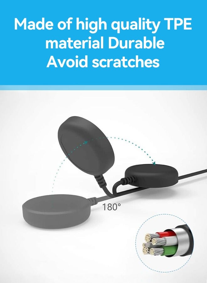 بشكل مختصر كبل شحن سريع بطول 1 متر/3.3 قدم مقبس USB لشحن سтайلز ستار جالاكسي واتش 8/8 كلاسيك/الترا/7/FE/6/5/4 بحجوم 40ملم و44ملم، 6/4 كلاسيك بحجوم 43ملم و47ملم/42ملم و46ملم، و5 برو بحجم 45ملم - Image 5