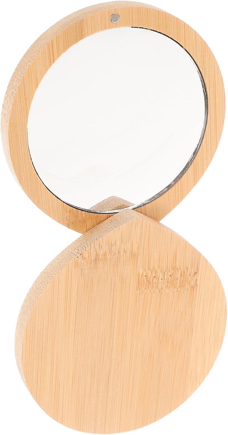 Pocket Mirror Compact Mini Handheld Makeup Mirror for Travel and Purse Use Small Portable for Women - Image 1
