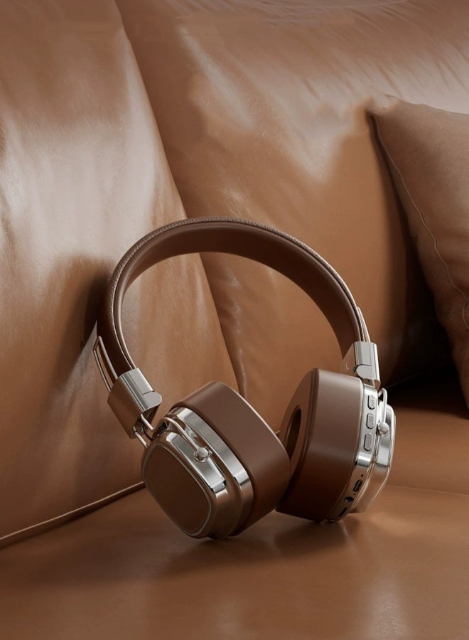 CR8 Wireless Bluetooth Headset - 2025 On-Ear & Over-Ear Headphones with Microphone, Bluetooth 5.3, Foldable DJ Stereo Sound, Gaming & Sports Compatible ( Black) - Image 1