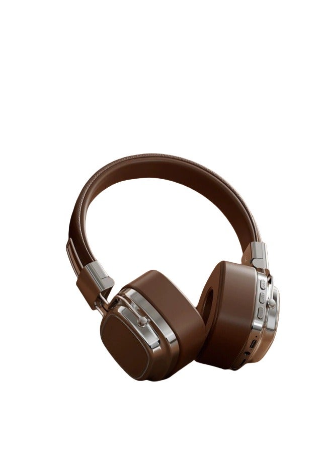 CR8 Wireless Bluetooth Headset - 2025 On-Ear & Over-Ear Headphones with Microphone, Bluetooth 5.3, Foldable DJ Stereo Sound, Gaming & Sports Compatible ( Black) - Image 2