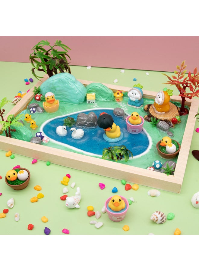 Landscape Big World DIY Micro Scene Crystal Glue Children's Toys Handmade DIY Material Bag Creative Making Toys-Color:Mini Clay Craftsman-spring Xiao - Image 4