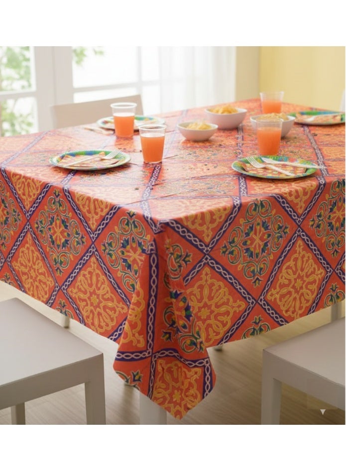 Two disposable tablecloth rolls with a Ramadan tent design 90 x 100 cm - Image 1