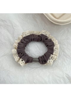 CANYI Korean Elastic Pearl Lace Hair Ties Q588-1 brown