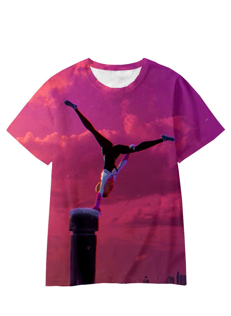 Spider-Man Across the Universe Handsome Loose Pullover T-shirt 3D digital printing personalized breathable T-shirt - Image 1