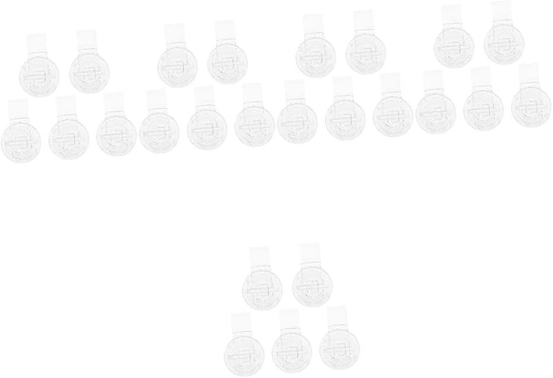 VILLCASE 25 قطعة صندوق مجوهرات أكريليك شفاف مع قفل مزلاج خشبي ومشابك 1.5 × 3 × 3 سم - Image 2