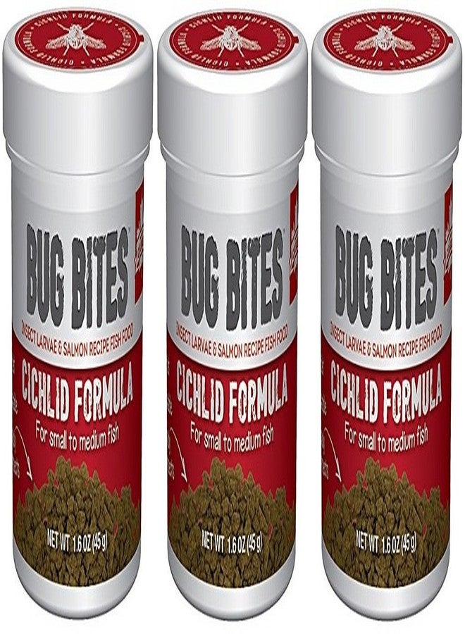 فلوفال (عبوة من 3 قطع) تركيبة لدغات الحشرات لأسماك السيكلد الصغيرة/المتوسطة (1.6 أونصة لكل زجاجة)