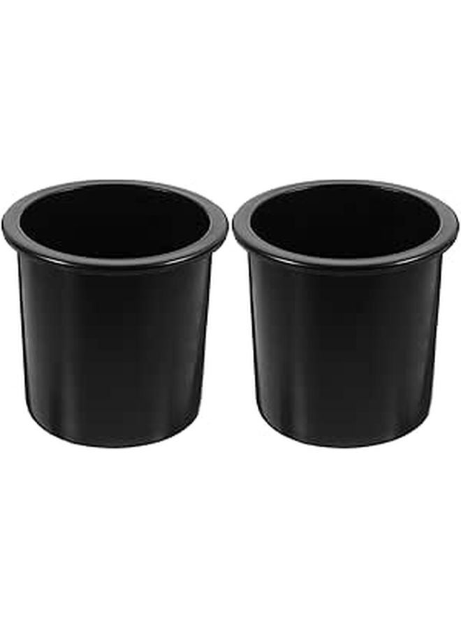 2 Pack Universal Cup Holder Insert For Car Sofa Recliner RV Black Anti Collision - Image 1