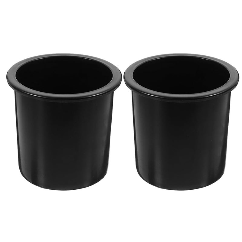 2 Pack Universal Cup Holder Insert For Car Sofa Recliner RV Black Anti Collision - Image 2