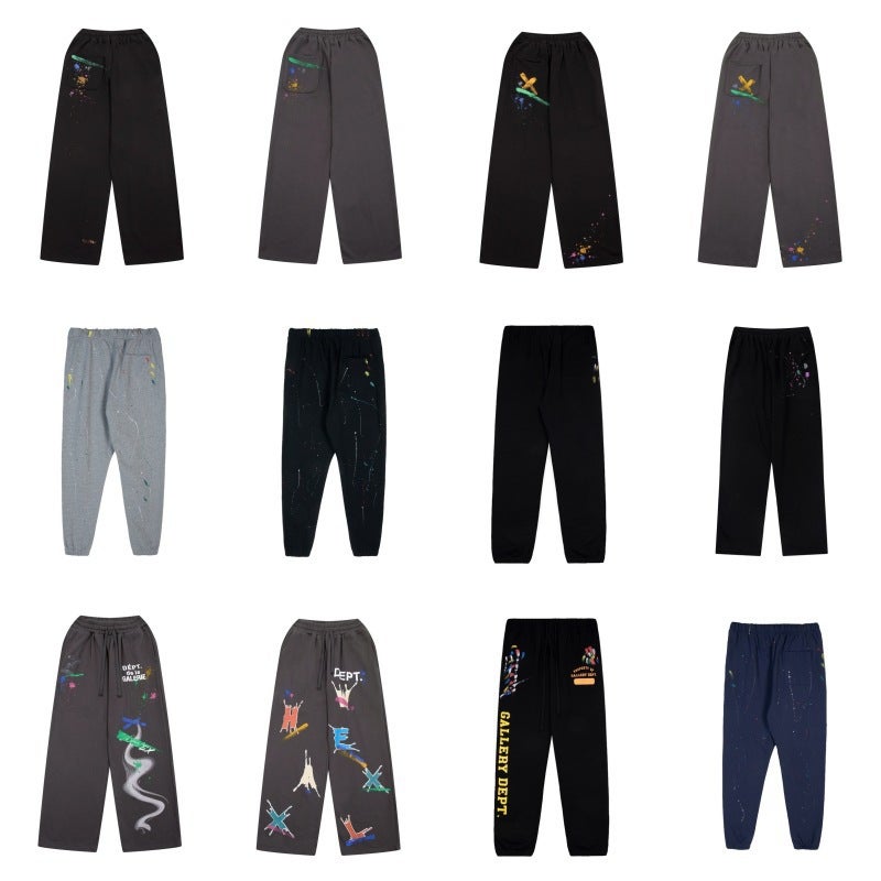 Gallery Dept. Splash-Ink Casual Pants American Streetwear Brand Men'S Sweatpants Spring/Summer Ins High Street Pants Women - Image 4