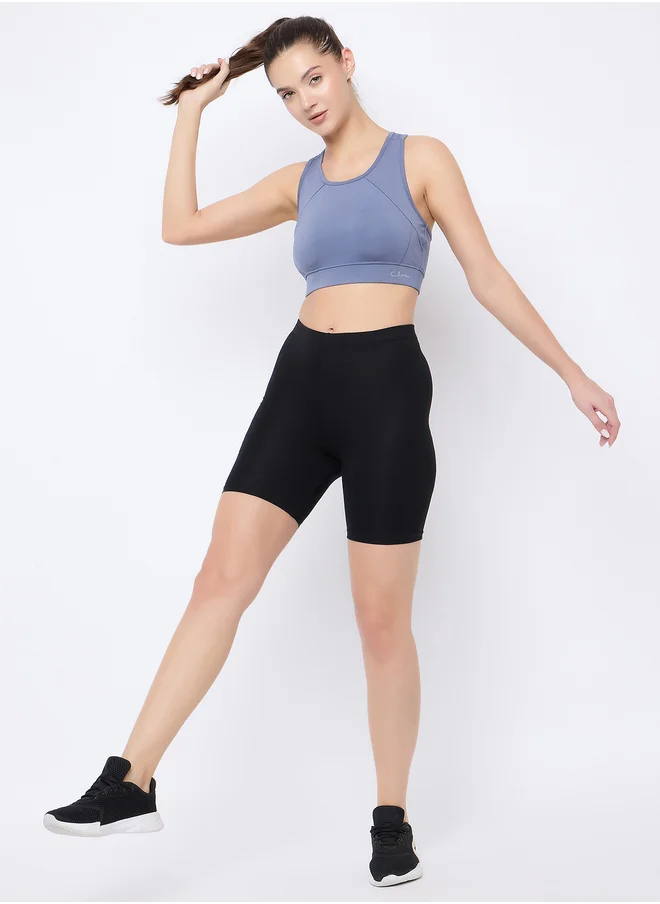 Clovia Medium Impact Padded Racerback Sports Bra