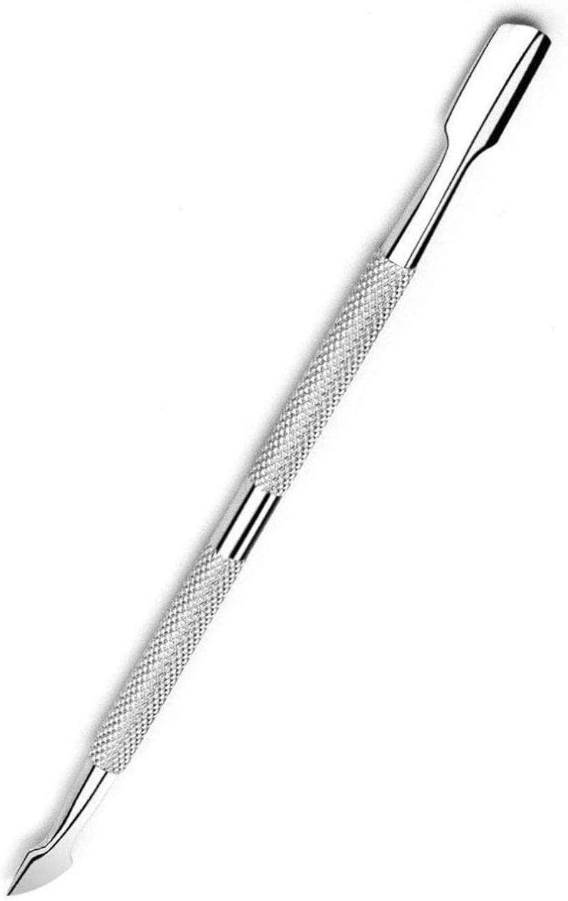 Cuticle Pushers, Stainless Steel Tool for Nail Cleaning Dirt, Silver