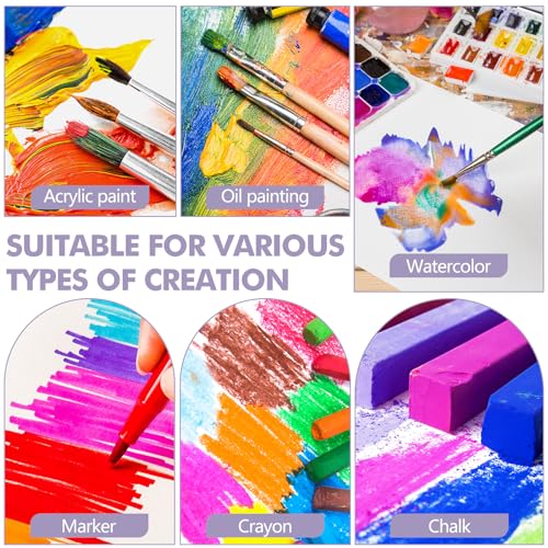 FUMILE Canvas Boards for Painting 8x8, 6 Pack Canvases for Painting Primed Acid Free Blank Canvas Panels for Painting Canvas for Classroom and Painting Parties. - Image 4