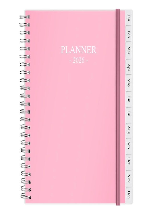 Cheericome Planner 2026, Monthly Planner Runs January 2026 to December 2026, Calendar Planner with Sturdy PP Cover, Weekly Planner 2026, Laminated Tabs, Twin Wire Binding, Elastic Bond, A5 Monthly Planners 2026 - Image 1