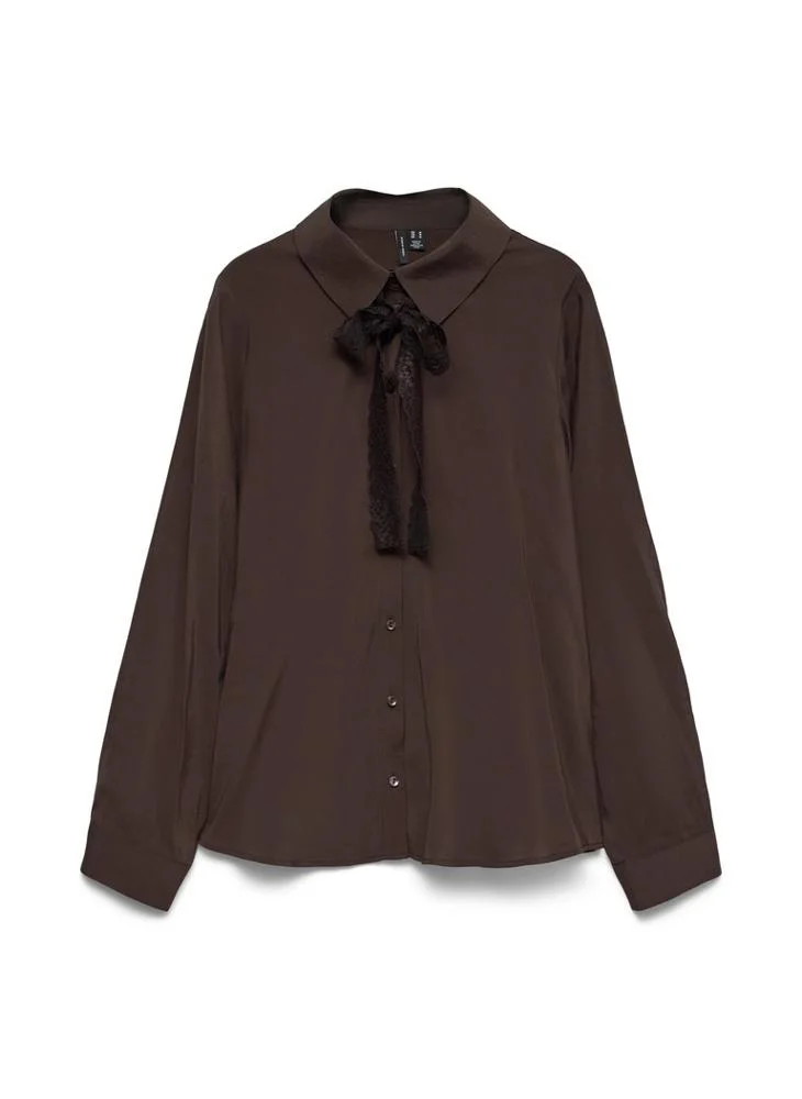 Vero Moda Helen Long Sleeve Scarf Shirt