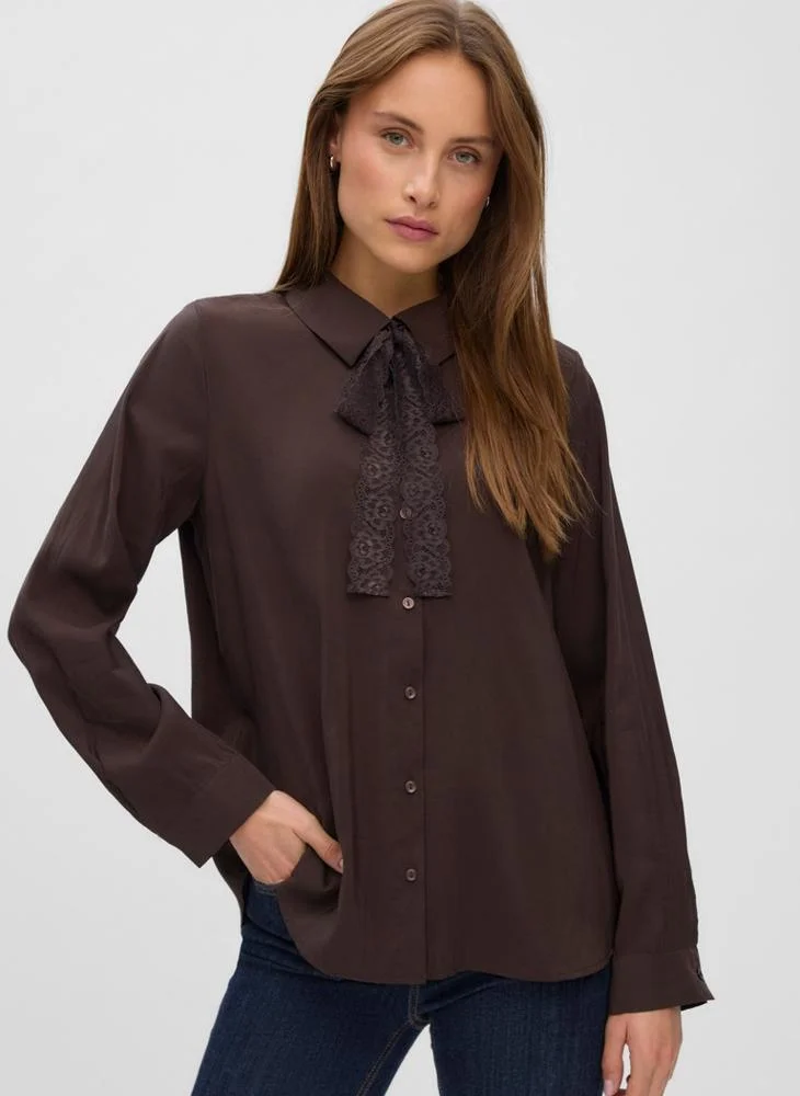 Vero Moda Helen Long Sleeve Scarf Shirt