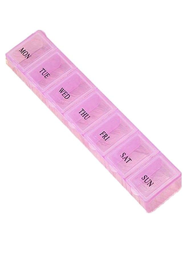 7-Block Lattice Weekly Medicine Pill Box - Image 1