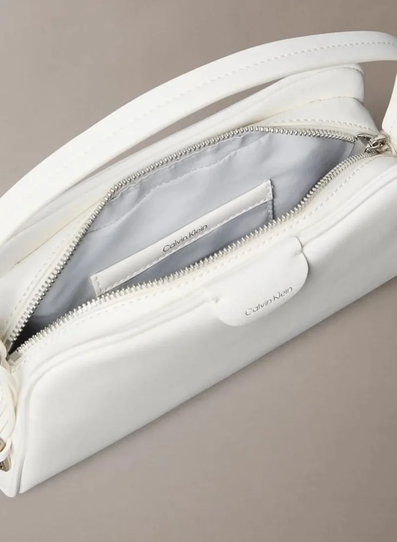 Calvin Klein White Alyssum Trio Compartment Crossbody Camera Bag for Women | Best Price UAE