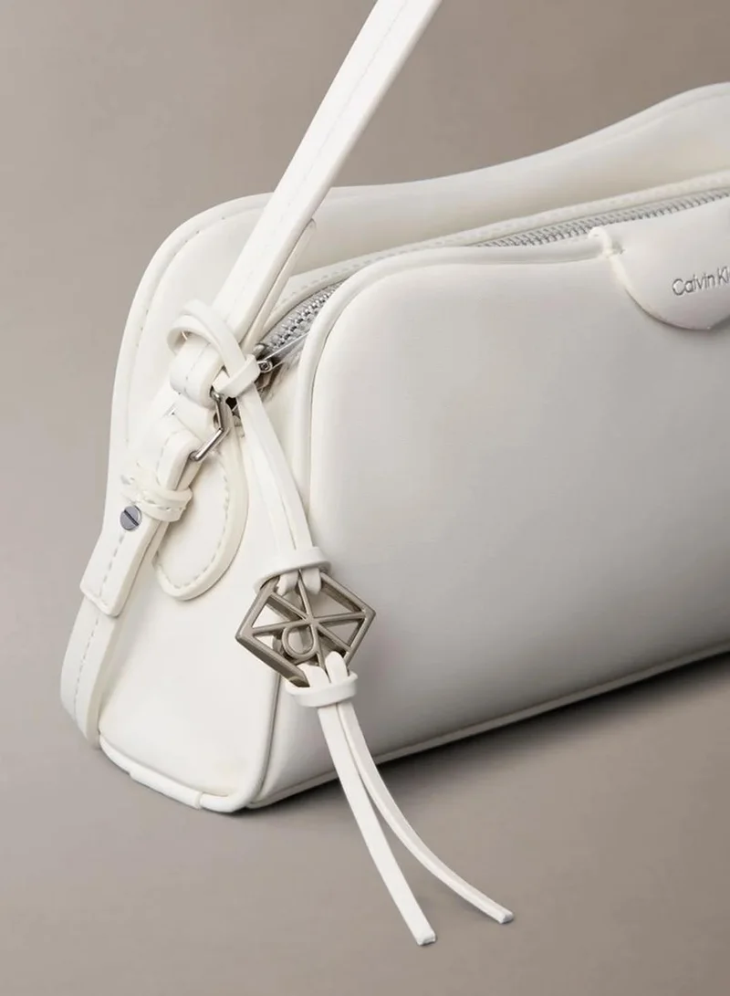 Calvin Klein White Alyssum Trio Compartment Crossbody Camera Bag for Women | Best Price UAE