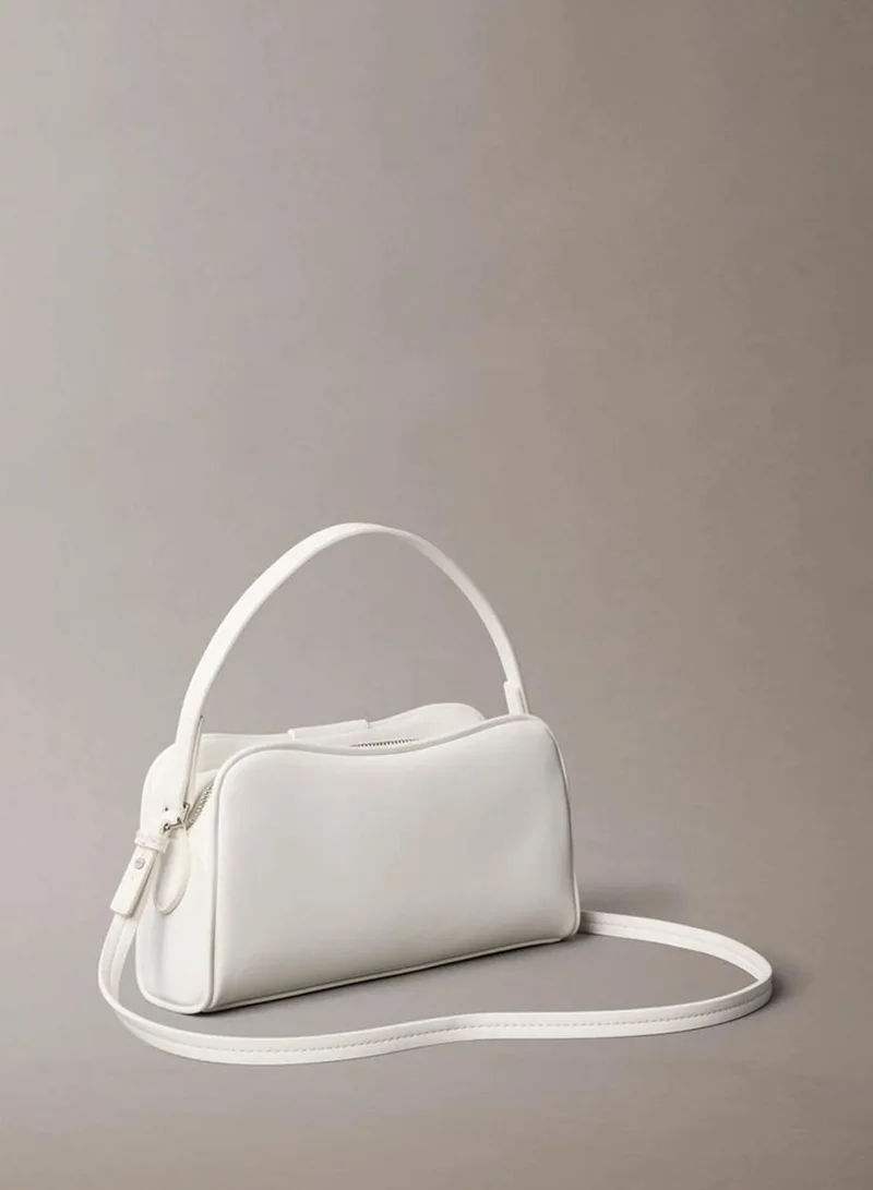 Calvin Klein White Alyssum Trio Compartment Crossbody Camera Bag for Women | Best Price UAE