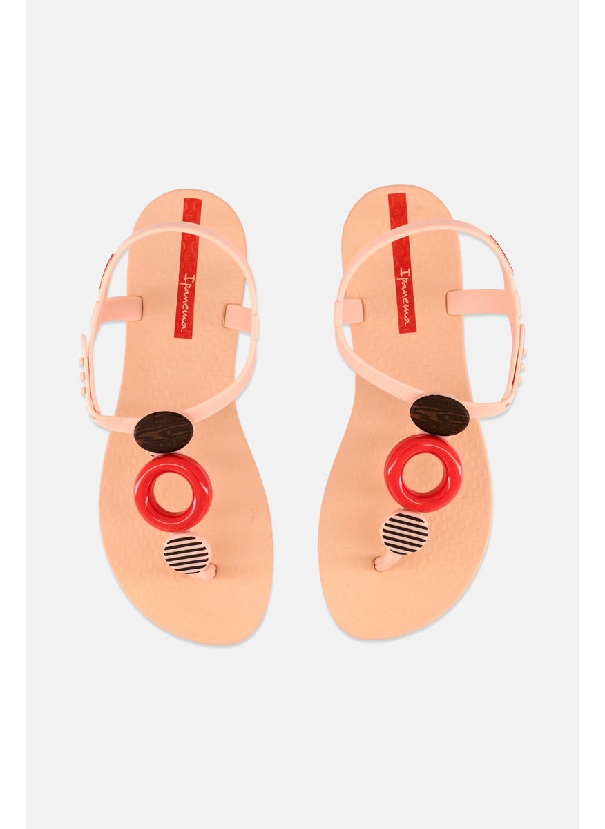 Ipanema Women Class Modern Snap Closure Sandal, Peach  - Image 3