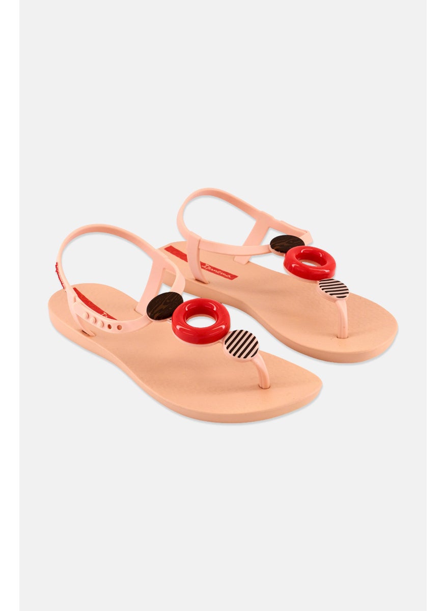 Ipanema Women Class Modern Snap Closure Sandal, Peach  - Image 1