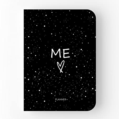 FACTOR NOTES Undated Planner: 12 Months Ultimate organizer | Monthly & Weekly Layouts | Schedule Appointments | Weekly Habit Trackers | Goal Setting | Free Stickers (ME) Black - Image 1