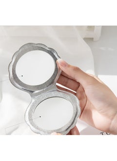Goolsky Shell Glitter Bling Mirror Double-Sided Foldable Compact Makeup Mirror Fantasy Laser Color Makeup Accessories For Travel Women  - Image 2