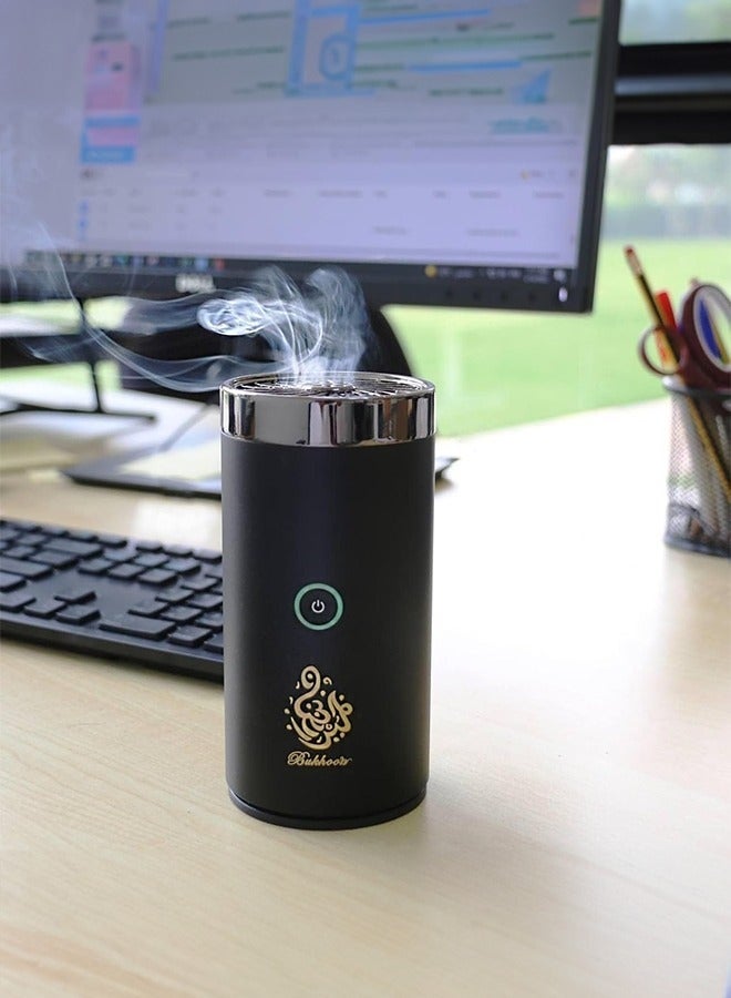 DIDA electric incense burner V1 for car and home use with a USB Type-C port in black. - Image 2