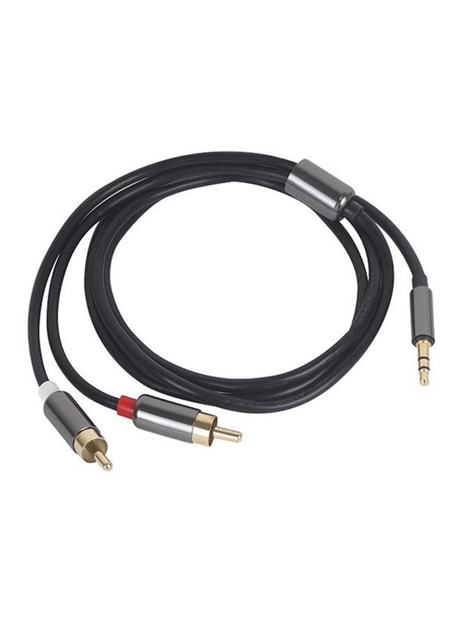 NIBEMINENT 2 In 1 RCA Cable Black - Image 1