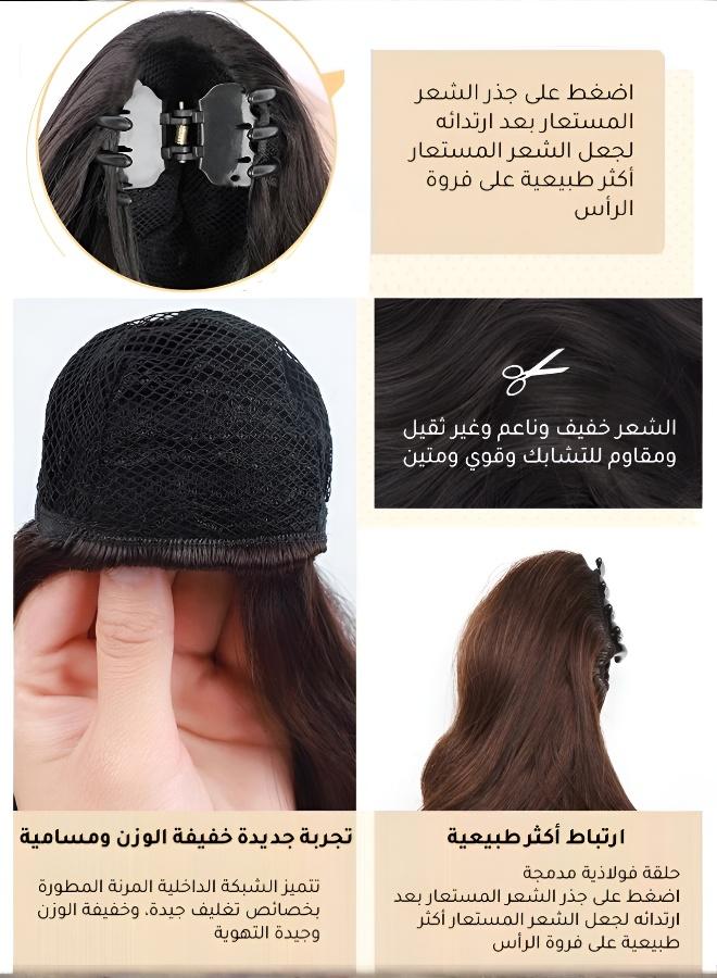 تحول فوري إلى إلهة مع شعر مستعار موجة الحصان الذيل - Image 5