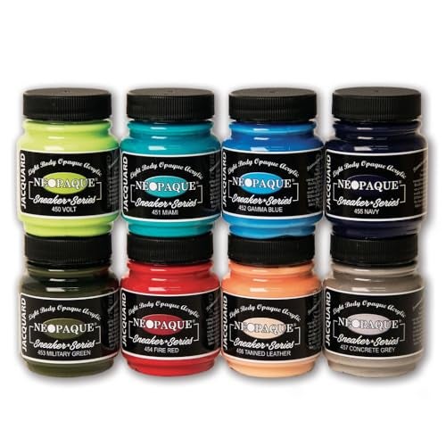 Jacquard Neopaque Sneaker Series Set Includes 8 Jars of Color 225 Fluid Ounce Each JAC5700 - Image 1