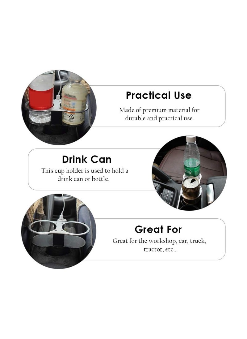 Dual Car Cup Holder for Cans, Cups, and Beverage Bottles | 1 Piece - pzsku/Z8BB088F8E3F4897F9548Z/45/_/1726460935/b8e3d49b-f639-4916-b941-c2b6828a9606