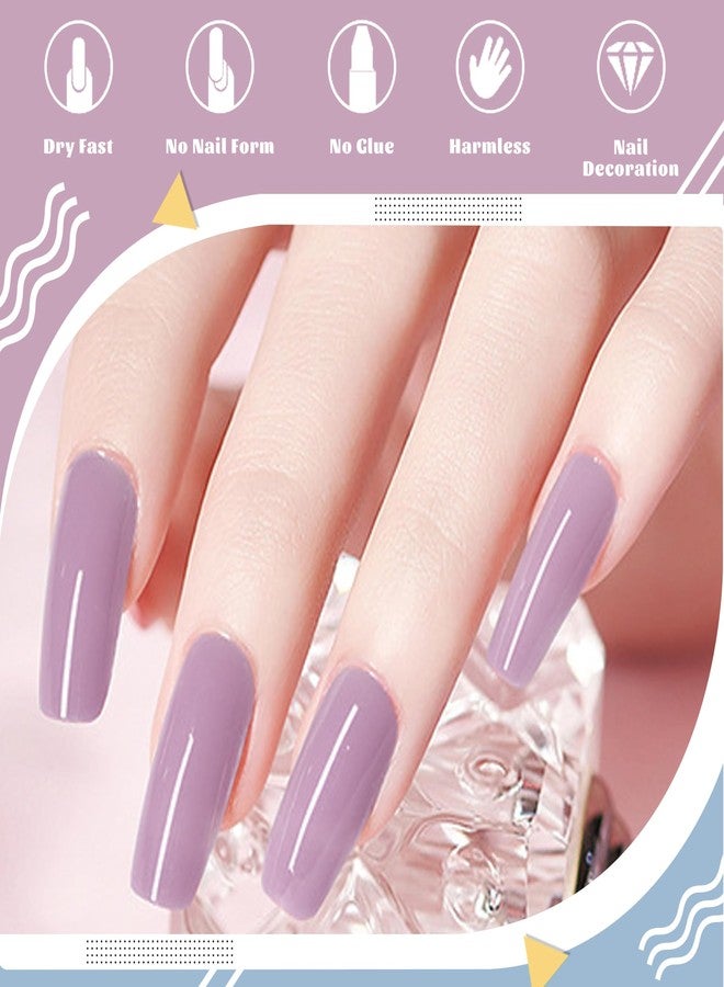 Wenida Nail Extension Gel Kit Wenida 6 Colors Glitter Purple Pearl White Mermaid Mint Nail Builder Gel Nail Enhancement Gel Set for Home DIY Nail Manicure Art - Image 5