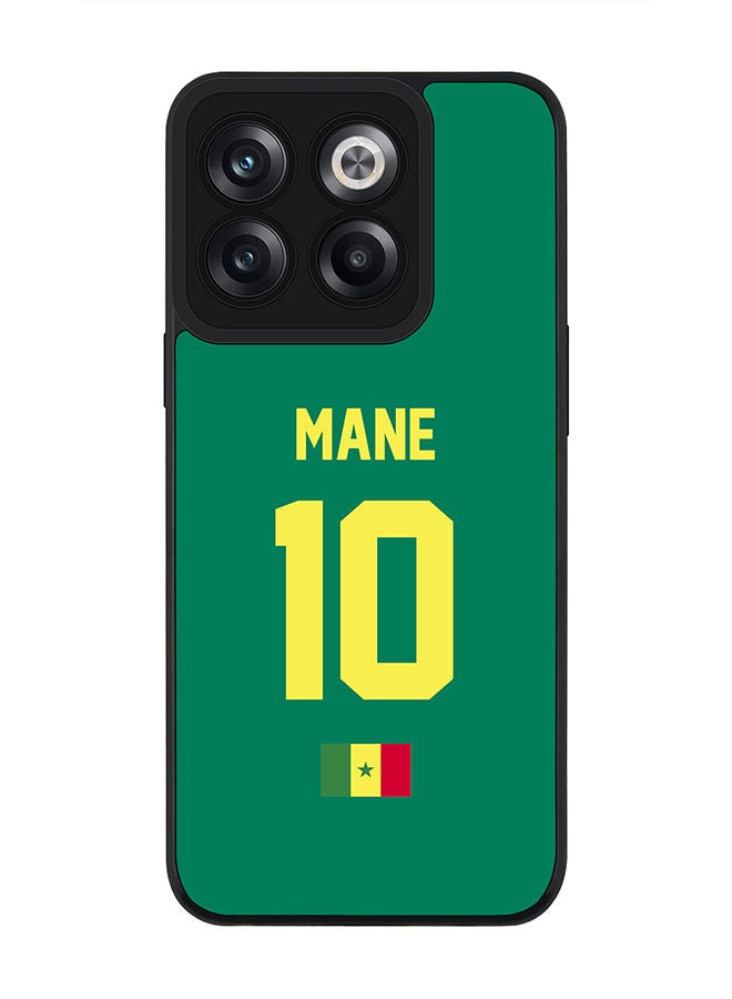 Stylizedd Rugged Black edge case for OnePlus Ace Pro Slim fit Soft Case Flexible Rubber Edges Anti Drop TPU Gel Thin Cover - Football Team - Senegal Player Name - Mane - Image 1