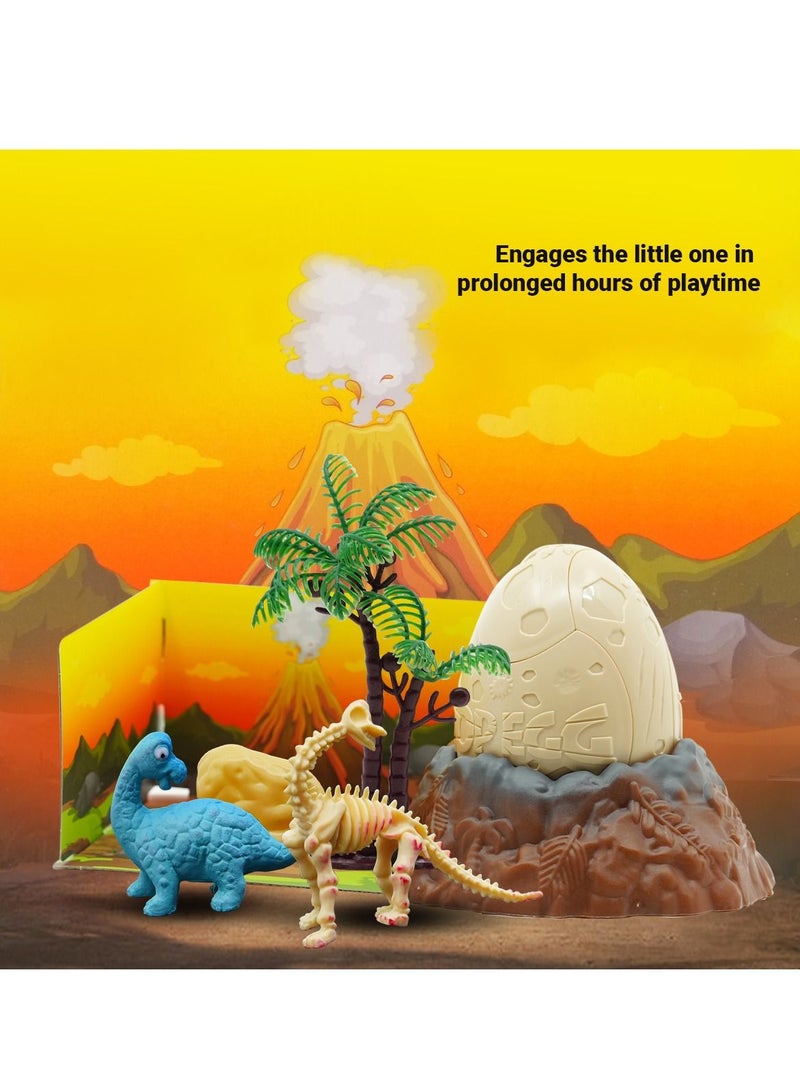 Dinosaur Egg Building Toy Set with Surprise Animal Figure Inside
