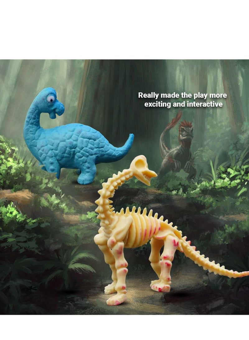 Dinosaur Egg Building Toy Set with Surprise Animal Figure Inside