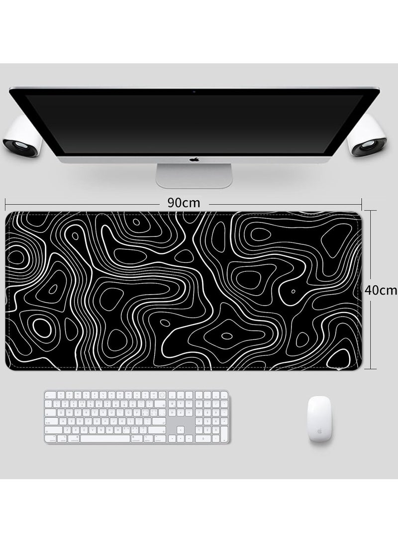 Sumkyle Large Mouse Pad 900x400mm Extended Gaming Mouse Pad Non-Slip Rubber Base Mouse pad Office Desk Mat Desk Pad Keyboard Mouse Pads Forest Pattern - Image 2