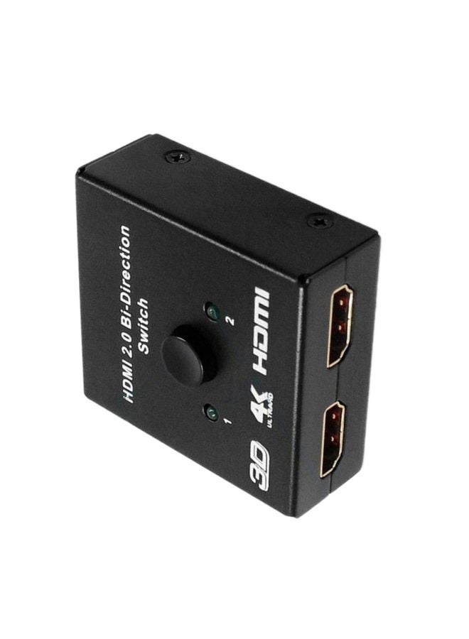 4K HD Video Smart Two-way HDMI Switcher - 4K HD with Audio Synchronization, HDMI Hub, 1 in 2 Out, 2 in 1 Out, Dual Monitors Mirror Display, 1 Monitor Display from 2 Sources, Dual HDMI Adapter for 2 - Image 2