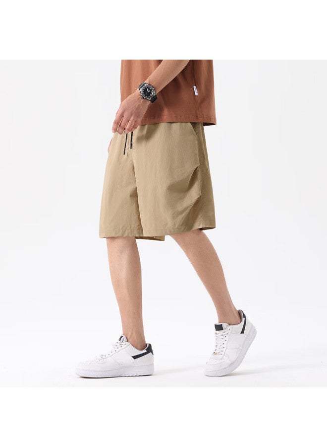 Mingchuang Youpin Miniso Paratrooper Workwear Shorts Men Summer Trendy American Style Ice Silk Cool Feeling Men'S Big Shorts Z Army Green Xl - Image 3