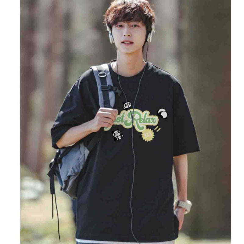 Short-Sleeved T-Shirt Summer Heavy-Weight Loose Casual All-Match Student Unisex Half-Sleeved Top - Image 3
