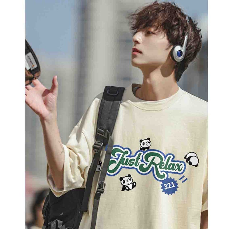 Short-Sleeved T-Shirt Summer Heavy-Weight Loose Casual All-Match Student Unisex Half-Sleeved Top - Image 5
