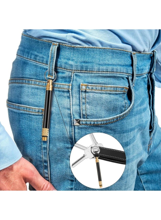 Portable Metal Toothpicks Eco-Friendly Pocket Toothpick Metal Toothpick Holder for Outdoor Camping Picnic Travel - Image 4