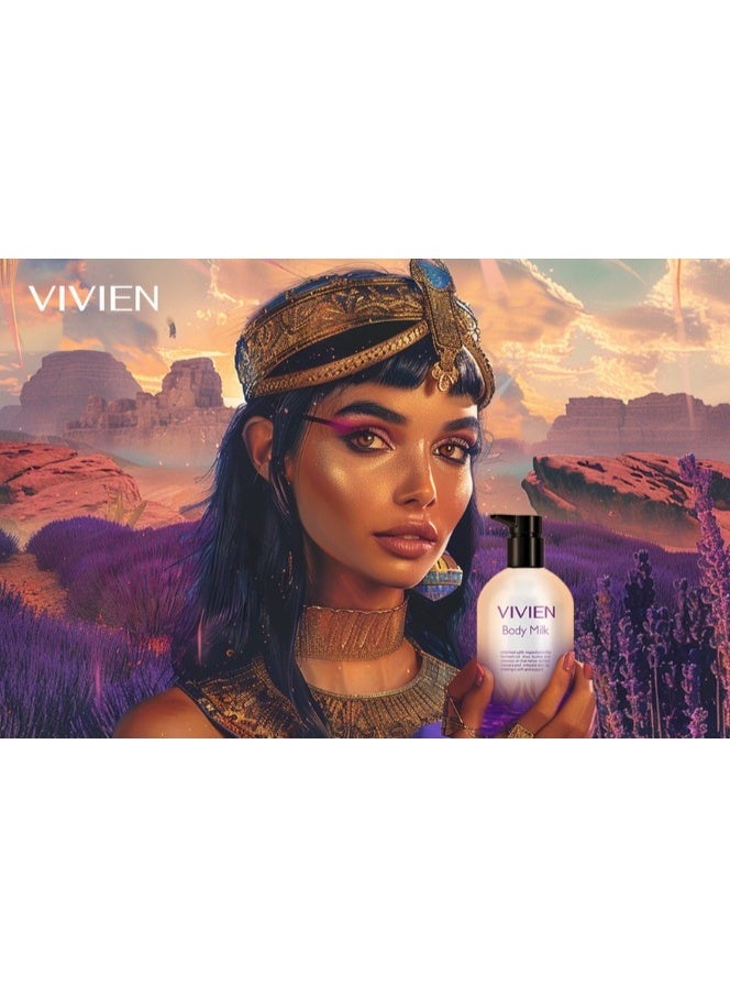 حليب الجسم VIVIEN بزيت جوز الهند - ترطيب عميق لبشرة ناعمة وملساء - Image 3