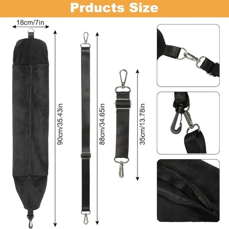 Dark Gray U Shaped Travel Pillow Collapsible Storage Bag Holds 10 Pieces Of Clothing - Image 3