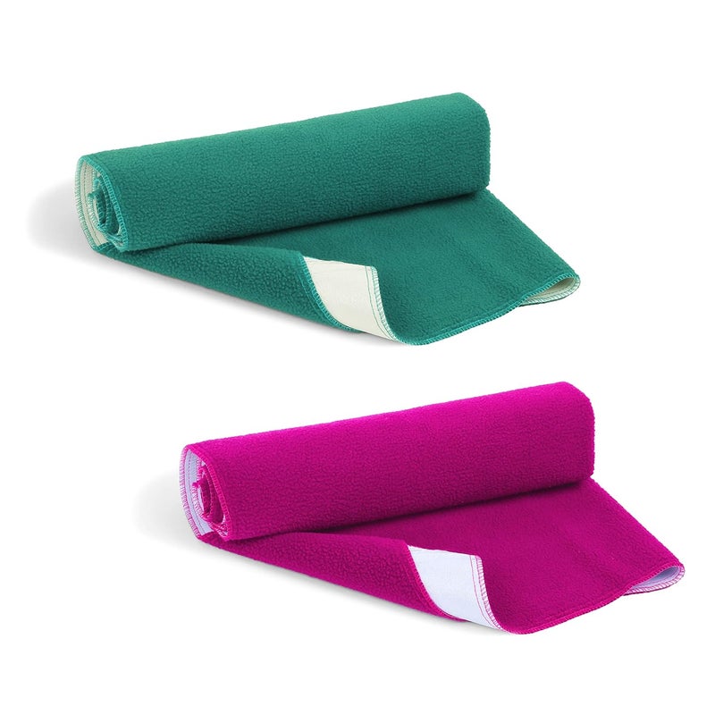 MUZEE Baby Dry Sheet Washable Waterproof Bed Protector 70CM50CM Small Assorted Pack of 2